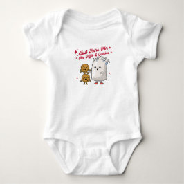 Hier für die Milch & Cookies Holiday Bodysuit Baby Strampler