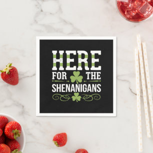 Hier für die Shenanigans Irish Ireland St Patrick Serviette