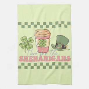 Hier für die Shenanigans - Kaffee in Klee Geschirrtuch