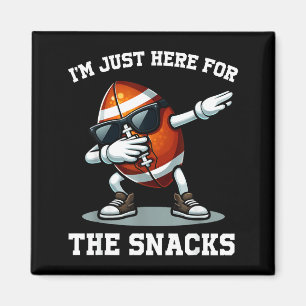 Hier für die Snacks American Football lustige Frau Magnet