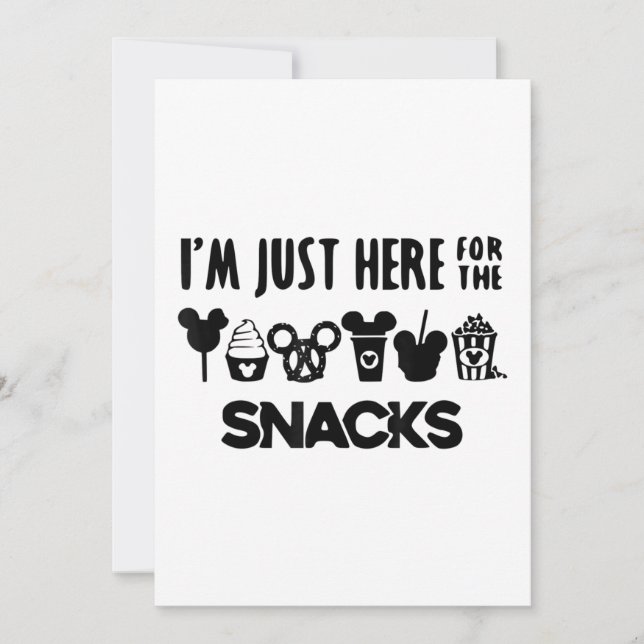 Hier für die Snacks Family Vacation Einladung (Vorderseite)