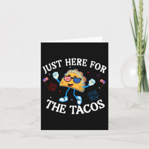 Hier für die Tacos Sungles Lustiger 4. Juli USA Karte
