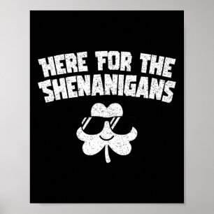 Hier für Shenanigans Funny St Patricks Day Men Win Poster