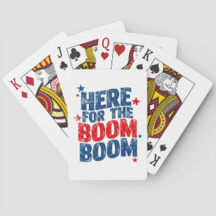 Hier für The Boom 4. Juli Patriotic Spielkarten