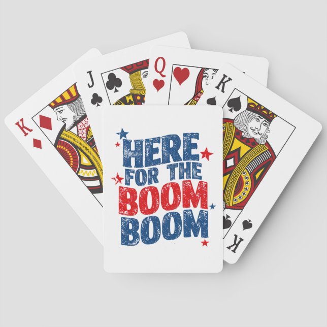 Hier für The Boom 4. Juli Patriotic Spielkarten (Rückseite)