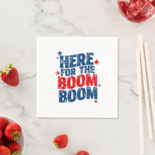 Hier für The Boom 4. Juli Patriotisch  Serviette