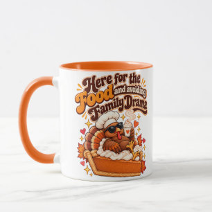 Hier fürs Essen Lustiger Erntedank Tasse