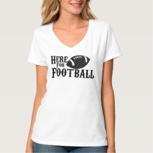 Hier Fußball - Fußball beim Zuschauen T-Shirt