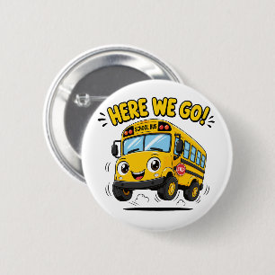 Hier geht's los Schulbus zurück zur Schule Button