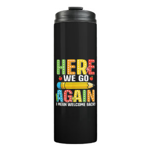 Hier geht's wieder los, ich meine, willkommen zurü thermosbecher