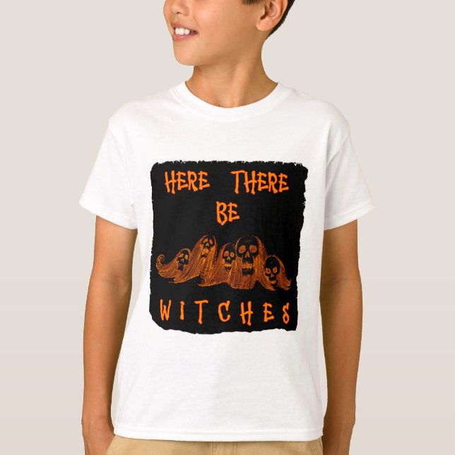Hier gibt es Hexen Kinder T - Shirt (Vorderseite)