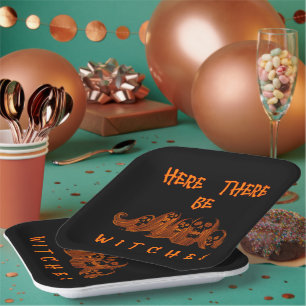 Hier gibt es Hexenpapiertafel Pappteller