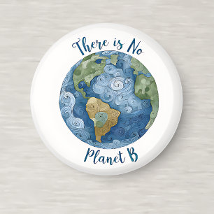 hier gibt es keinen Planeten B Rundmagnet Magnet