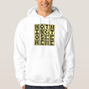 Hier gibt es nichts zu sehen, wegsehen hoodie