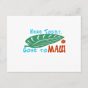 Hier heute geht es zu Maui Tshirt Postkarte