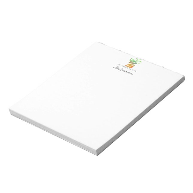 Hier Ihre Logo-Tablette Notizblock (Rotiert)