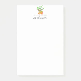 Hier Ihre Logo-Tablette Post-it Klebezettel