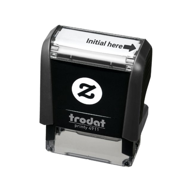 Hier initialisieren mit Arrow Business Permastempel (Produkt)