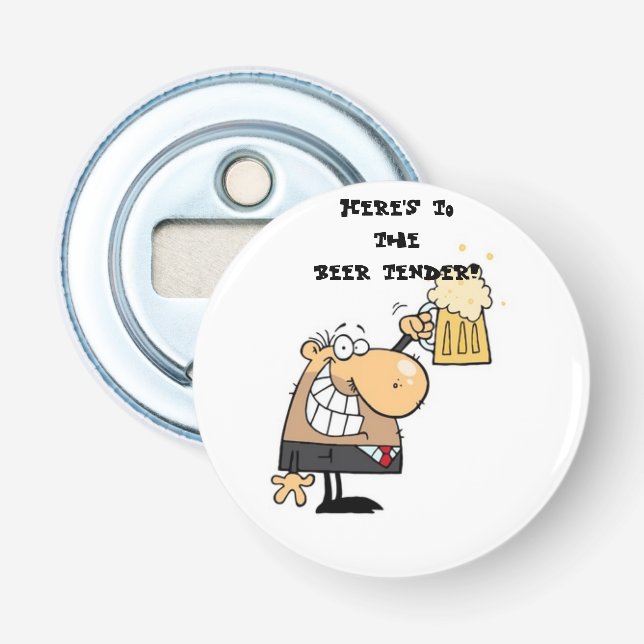 "Hier ist das Bier!" Flaschenöffner (Vorderseite)