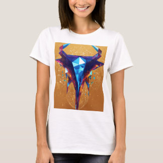Hier ist das Design mit einer hochglanzenden Krist T-Shirt