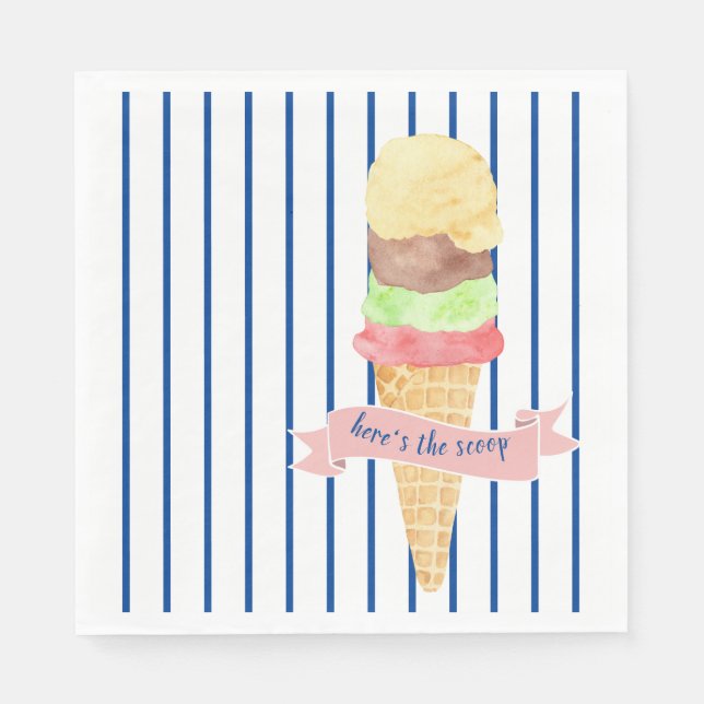 Hier ist das Scoop Paper Napkin Serviette (Vorderseite)