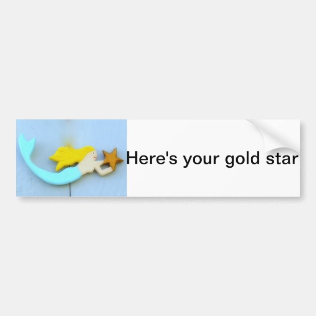 Hier ist dein goldener Autoaufkleber (Vorne)