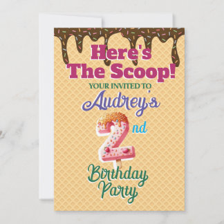 Hier ist die Einladung zu Scoop Waffle Cone