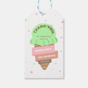 Hier ist die Neuigkeit Mint-Eiscreme Süßer Geburts Geschenkanhänger