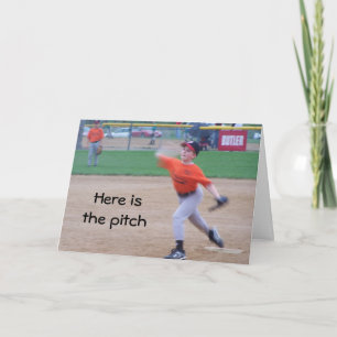 HIER IST DIE PITCH-GLÜCKLICHE GEBURTSKARTE KARTE
