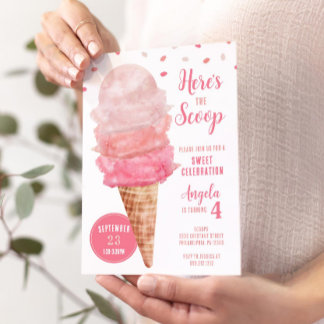 Hier ist die Schotteneis-Birthday-Party-Einladung Einladung