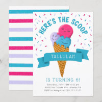 Hier ist die Scoop Ice Cream Birthday Party