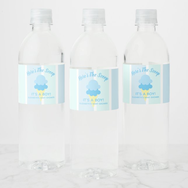 Hier ist die Scoop Ice Cream Summer Baby Dusche (Flaschen)