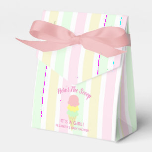 Hier ist die Scoop Ice Cream Summer Baby Dusche Geschenkschachtel