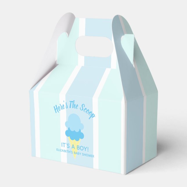 Hier ist die Scoop Ice Cream Summer Baby Dusche Geschenkschachtel (Vorderseite)