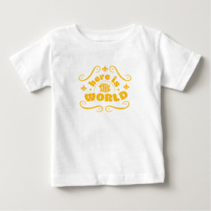 Hier ist die Welt Baby T-shirt