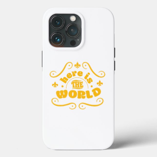Hier ist die Welt Case-Mate iPhone Hülle (Rückseite)