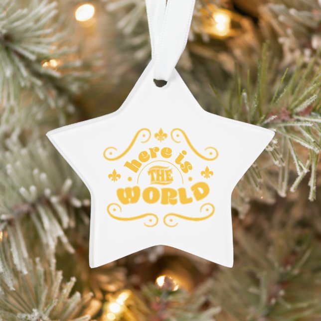 Hier ist die Welt Ornament (Baum)
