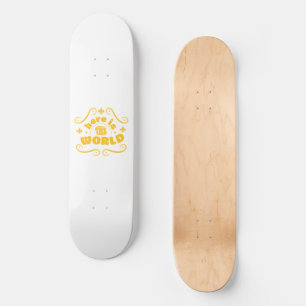 Hier ist die Welt Skateboard