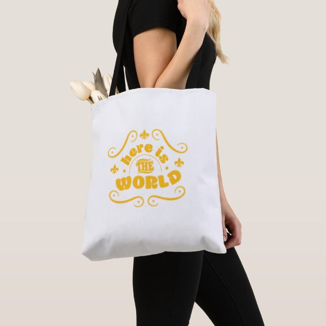 Hier ist die Welt Tasche (Von Nahem)