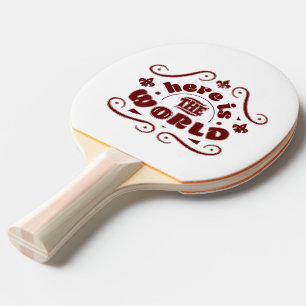 Hier ist die Welt Tischtennis Schläger