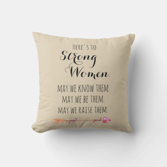 Hier ist ein starkes Angebot für Frauen Kissen (Vorderseite)