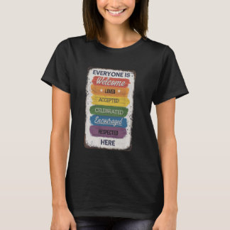 Hier ist jeder willkommen T-Shirt Idaho Lehrer Unt