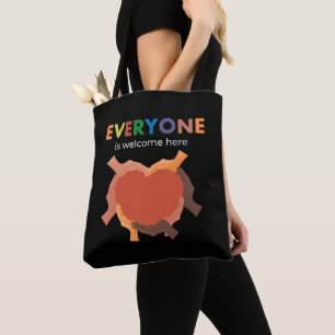 Hier ist jeder willkommen Vielfalt Inklusion Gleic Tasche