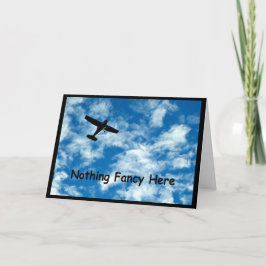 Hier ist nichts Extravagant - nur eine Flugzeug-Re Karte