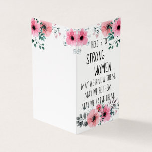 Hier ist zu Starke Frauen Zitat Wasserfarbenflora