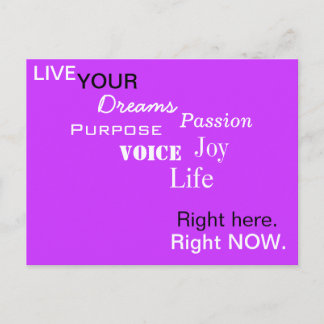 HIER. JETZT. Postkarte