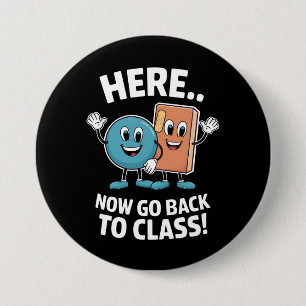 Hier Jetzt Zurück in den Unterricht Schulkrankensc Button