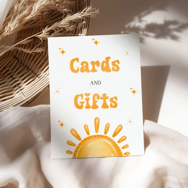 Hier kommen die Son Baby Duschkarten und Geschenke Sockelschild (Von Creator hochgeladen)