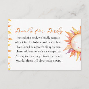 Hier kommen die Son Books for Baby Card Begleitkarte
