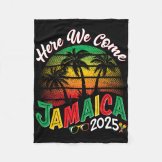 Hier kommen wir Jamaica 2025 Girls Trip Family Som Fleecedecke